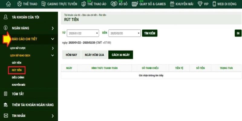 Quy trình rút tiền 9bet chi tiết cho người chơi mới